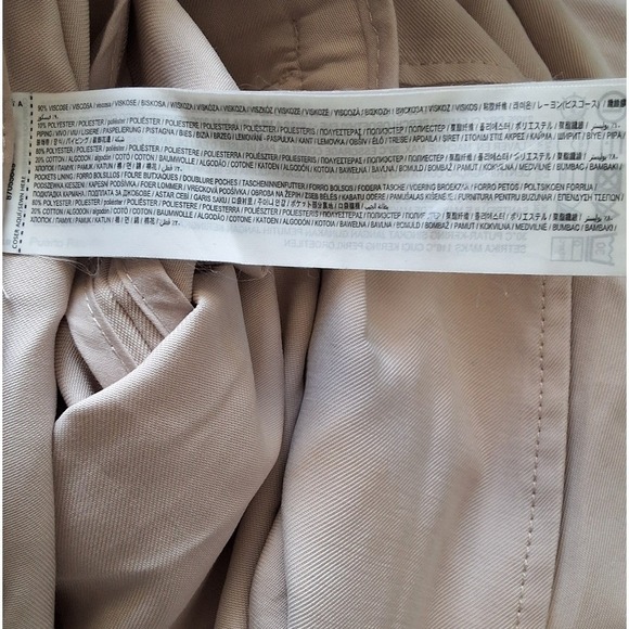 * MNG Mango Women XS  Mid Length Wrap Waterfall Coat Layering Dark Acidemia Prep - Picture 7 of 8